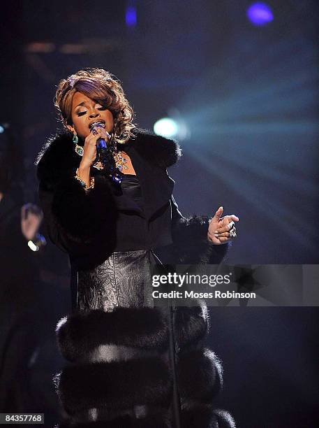 Karen Clark Sheard performs at the 24th annual Stellar Gospel Music awards at the Grand Ole Opry House on January 17, 2009 in Nashville, Tennessee.