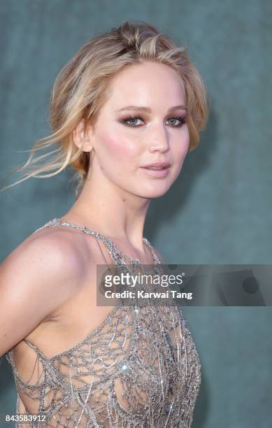 Jennifer Lawrence attends the UK Premiere of 'Mother!' at the Odeon Leicester Square on September 6, 2017 in London, England.