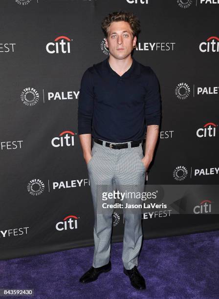 Actor Jeremy Allen White attends the Showtime event at the 11th annual PaleyFest fall TV preview at The Paley Center for Media on September 6, 2017...