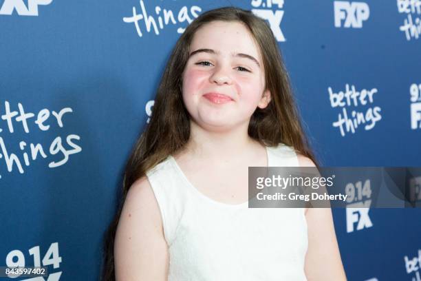 Actress Emma Shannon arrives for the Premiere Of FX's "Better Things" Season 2 at Pacific Design Center on September 6, 2017 in West Hollywood,...