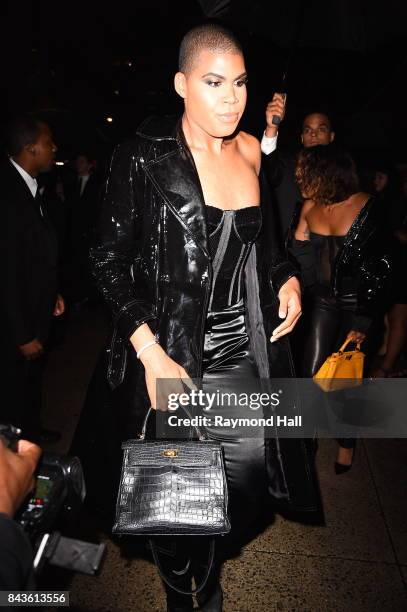 Johnson arrives to the Tom Ford Spring/Summer 2018 Runway Show at Park Avenue Armory on September 6, 2017 in New York City.