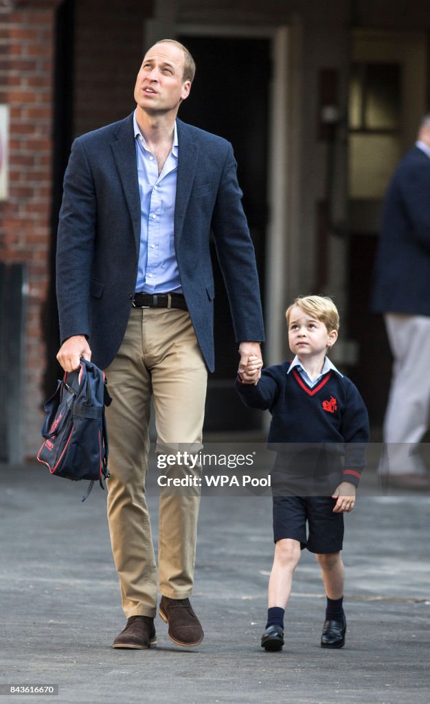 Prince George Attends Thomas's Battersea On His First Day At School