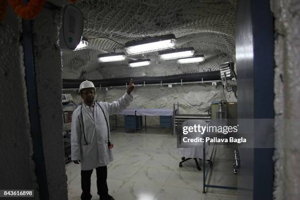 Dr Satyajit Saha, lead researcher from the Saha Institute of Nuclear Physiscs, Kolkatta at the underground lab. India has inaugurated its deepest...