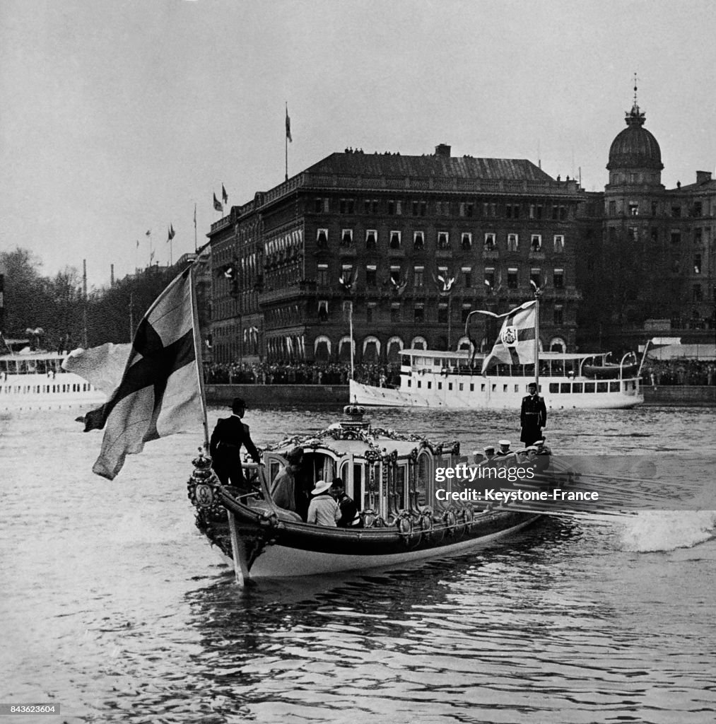 Arrivée des souverains danois à Stockholm