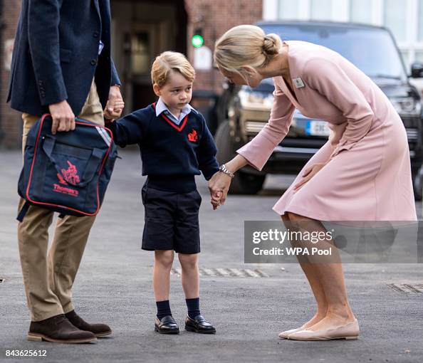 Prince George Attends Thomas's Battersea On His First Day At School Prince George Attends Thomas's Battersea On His First Day At School
