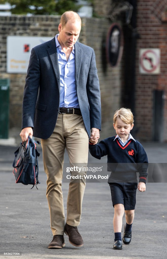 Prince George Attends Thomas's Battersea On His First Day At School