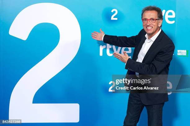 Jordi Hurtado attends the presentation of new season of La 2 by RTVE at the at the Palacio de Congresos during the FesTVal 2017 on September 7, 2017...