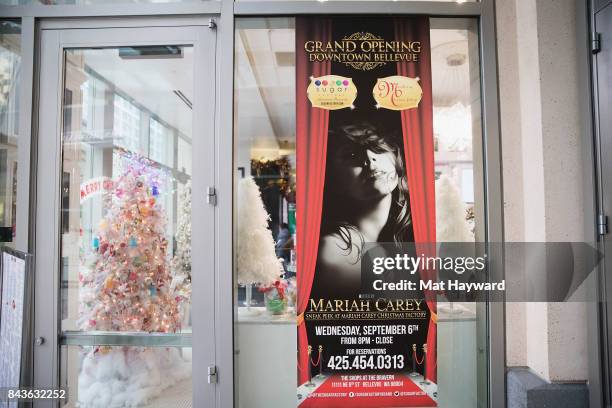 General view as global icon Mariah Carey announces Mariah Carey Christmas Factory During The Grand Opening Of Sugar Factory American Brasserie on...