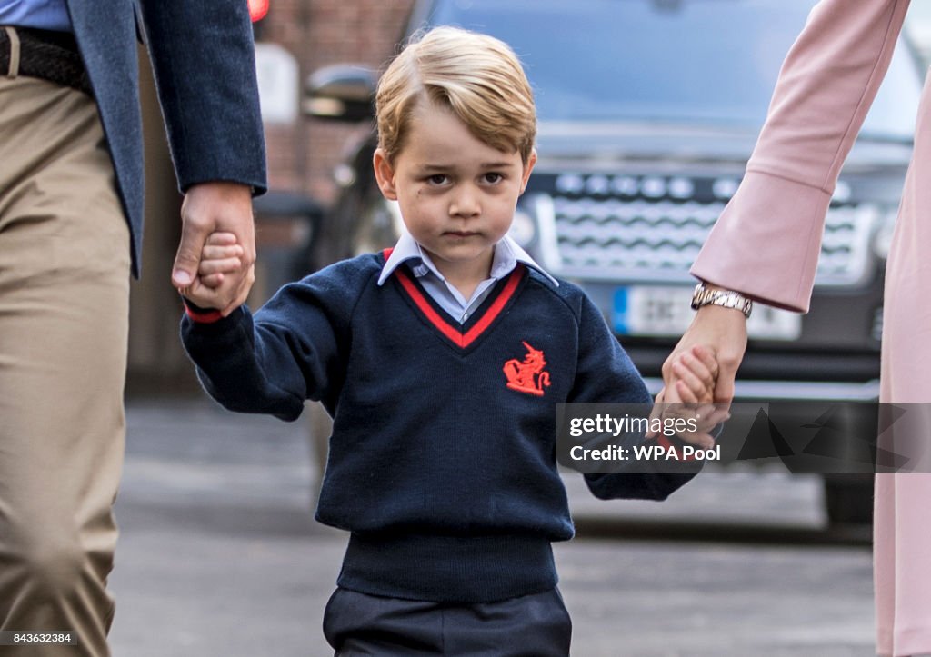 Prince George Attends Thomas's Battersea On His First Day At School