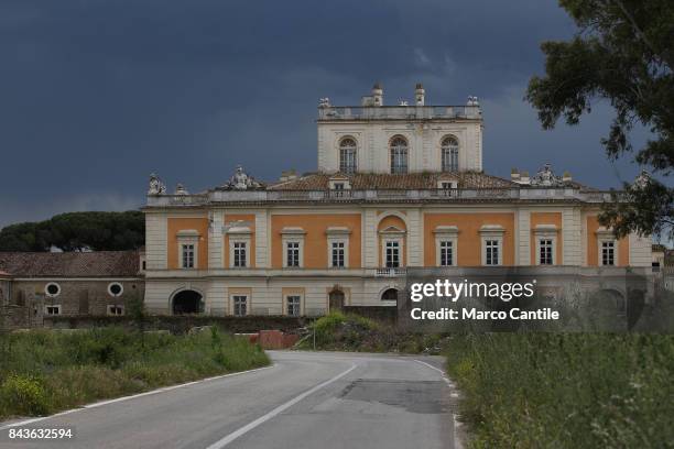 An external view of the royal palace of Carditello, historically belonging to the royals of Borbone, and in the years abandoned to itself and then...