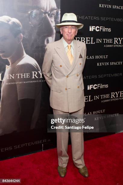 Gay Talese attends "Rebel In The Rye" New York Premiere at Metrograph on September 6, 2017 in New York City.