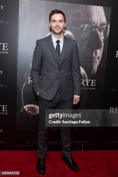 Nicholas Hoult attends "Rebel In The Rye" New York Premiere at Metrograph on September 6, 2017 in New York City.