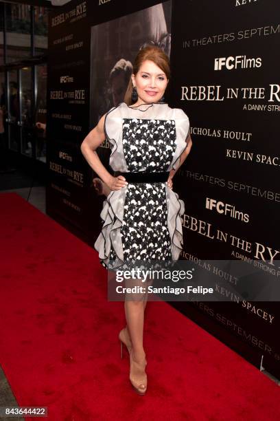 Jean Shafiroff attends "Rebel In The Rye" New York Premiere at Metrograph on September 6, 2017 in New York City.