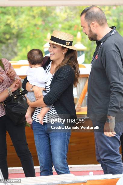 Serena Rossi is seen during the 74th Venice Film Festival on September 7, 2017 in Venice, Italy.