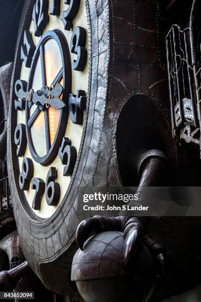 Giant Ghibli Miyazaki Clock - The sheer size of the giant clock is surprising enough: 60 feet wide and made of over 20 tons of copper and steel. But...