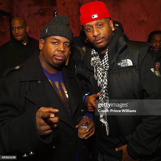 Chubbie Baby and Alex Gidewon attend Young Jeezy's "Presidential Status" Inauguration Ball at Club Love on January 18, 2009 in Washington, DC.