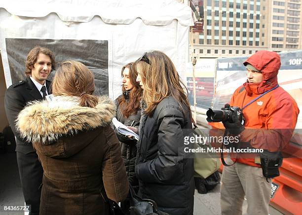 Musician Josh Groban attends the National Hunger Rally hosted by Feeding America at Martin Luther King Library on January 19, 2009 in Washington, DC.