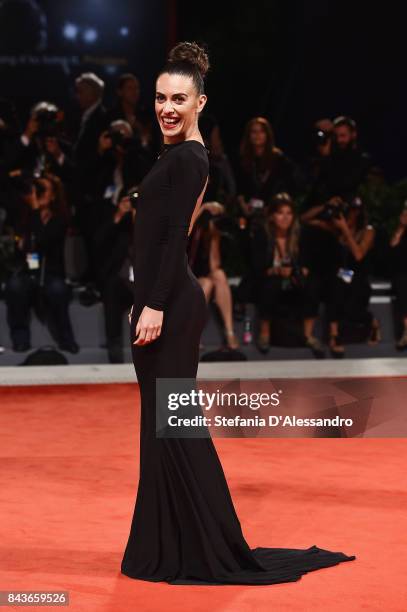 Roberta Pitrone walks the red carpet ahead of the 'Loving Pablo' screening during the 74th Venice Film Festival at Sala Grande on September 6, 2017...