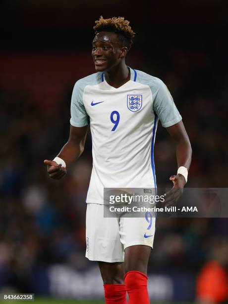 Tammy Abraham of England U21 during the UEFA Under 21 Championship Qualifier match between England and Latvia at Vitality Stadium on September 5,...