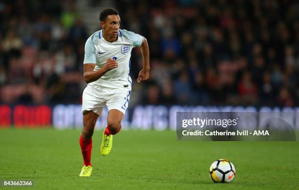 Trent Alexander-Arnold of England U21 during the UEFA Under 21 Championship Qualifier match between England and Latvia at Vitality Stadium on...