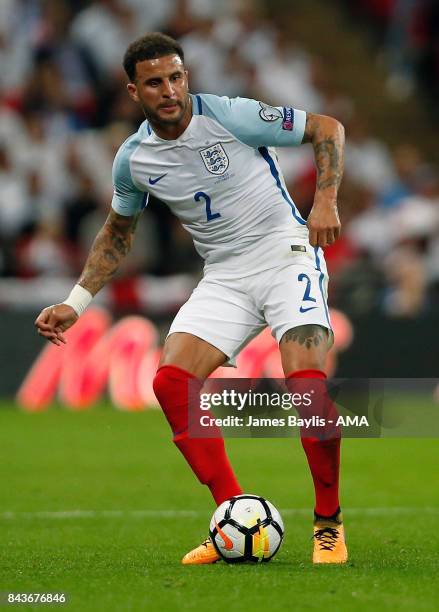 Kyle Walker of England during the FIFA 2018 World Cup Qualifier between England and Slovakia at Wembley Stadium on September 4, 2017 in London,...