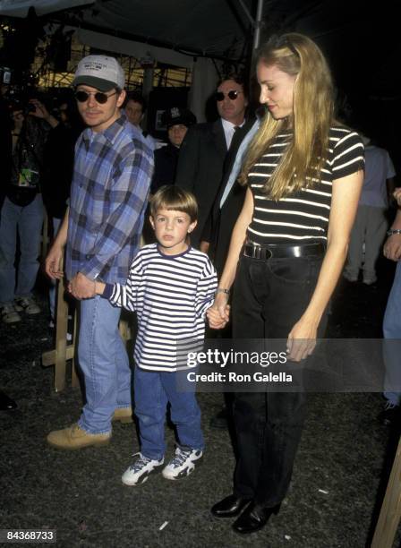 Michael J. Fox, Tracy Pollan, and son Sam Fox