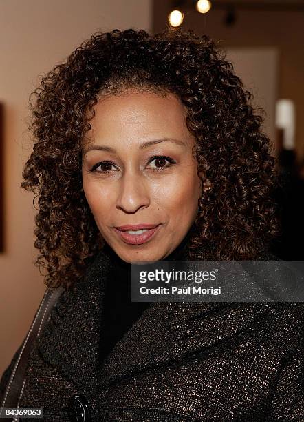 Tamara Tunie poses at the Creative Coalition's Students Inaugural Program at the Cole Field House at the University of Maryland on January 19, 2009...