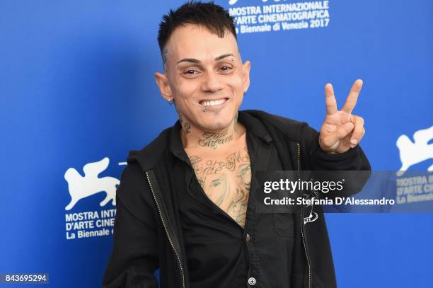 Simoncino attends the 'Brutti E Cattivi' photocall during the 74th Venice Film Festival on September 7, 2017 in Venice, Italy.