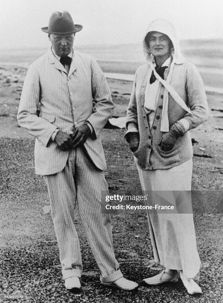Winston Churchill et sa femme