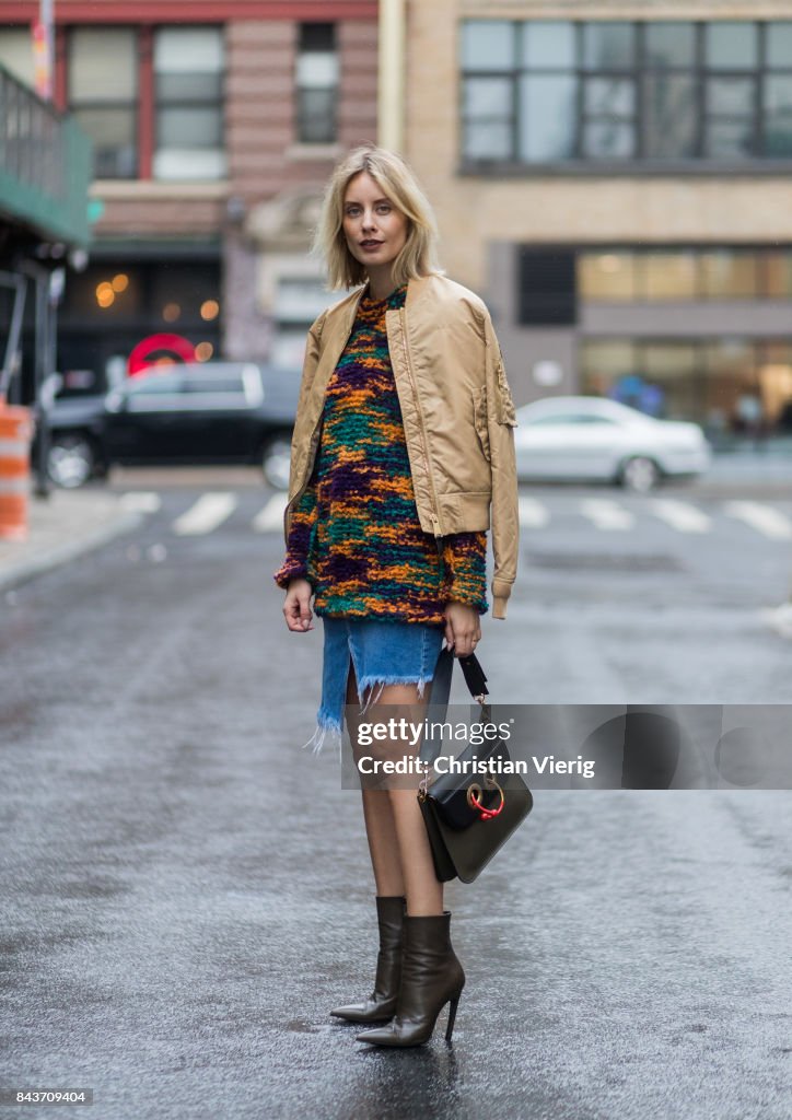 New York Fashion Week - Street Style - Day 0