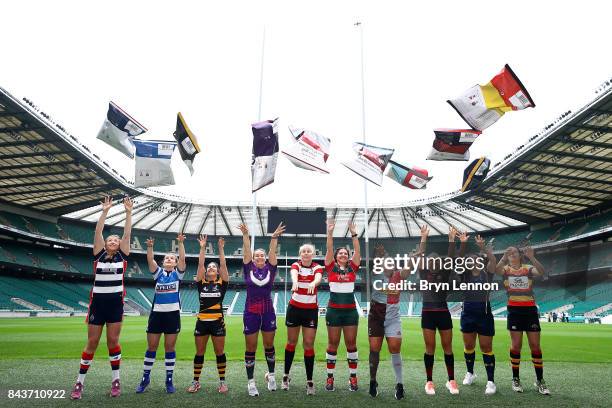 Amelia Buckland-Hurry of Bristol Ladies, Hannah Morton of Darlington Mowden Park Sharks, Kate Alder of Wasps Ladies, Rachel Malcolm of Loughborough...