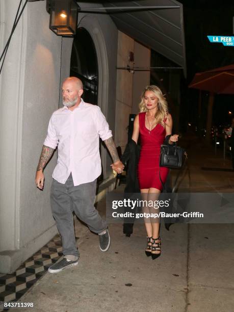 Fred Durst and Kseniya Beryazina are seen on September 06, 2017 in Los Angeles, California.