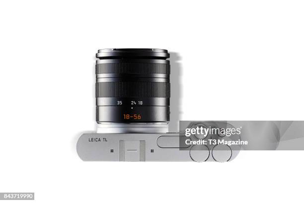 Top view of a Leica TL mirrorless digital camera, taken on January 18, 2017.