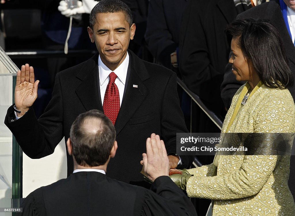 Barack Obama Is Sworn In As 44th President Of The United States