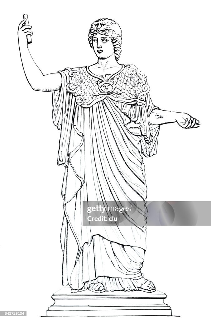 Antiken Griechenland - Porträt von Athena