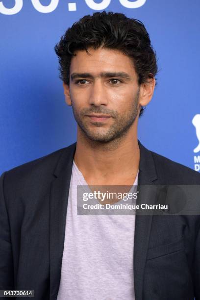 Salim Kechiouche attends the 'Mektoub; My Love: Canto Uno' photocall during the 74th Venice Film Festival at Sala Casino on September 7, 2017 in...