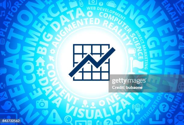 bildbanksillustrationer, clip art samt tecknat material och ikoner med graf-ikonen på internet modern teknik ord bakgrunden - michalka