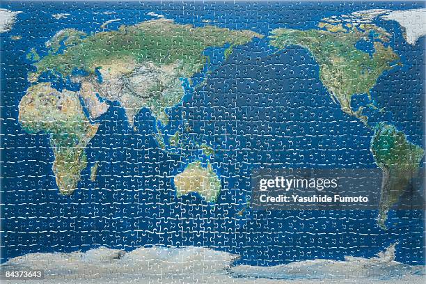 Map View Puzzle World Map Puzzle Photos and Premium High Res Pictures - Getty Images
