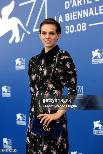 Sara Serraiocco attends the 'Brutti E Cattivi' photocall during the 74th Venice Film Festival at Sala Casino on September 7, 2017 in Venice, Italy.