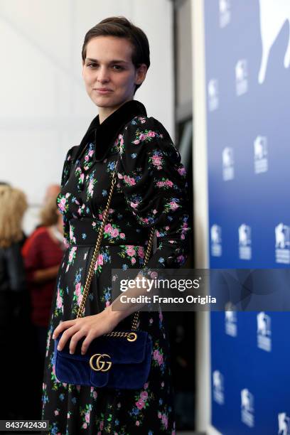 Sara Serraiocco attends the 'Brutti E Cattivi' photocall during the 74th Venice Film Festival at Sala Casino on September 7, 2017 in Venice, Italy.