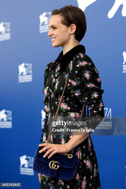 Sara Serraiocco attends the 'Brutti E Cattivi' photocall during the 74th Venice Film Festival at Sala Casino on September 7, 2017 in Venice, Italy.