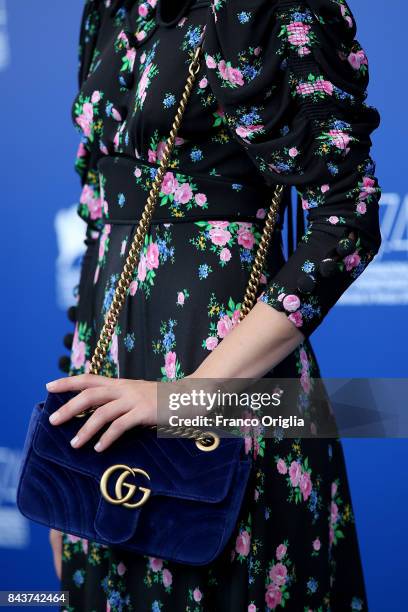 Sara Serraiocco attends the 'Brutti E Cattivi' photocall during the 74th Venice Film Festival at Sala Casino on September 7, 2017 in Venice, Italy.