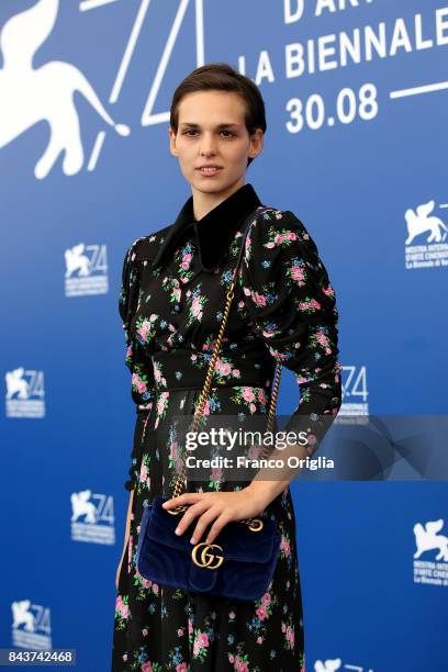 Sara Serraiocco attends the 'Brutti E Cattivi' photocall during the 74th Venice Film Festival at Sala Casino on September 7, 2017 in Venice, Italy.