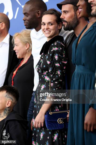 Sara Serraiocco attends the 'Brutti E Cattivi' photocall during the 74th Venice Film Festival at Sala Casino on September 7, 2017 in Venice, Italy.