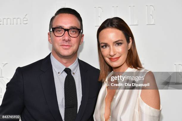 President of E! Entertainment Adam Stotsky and TV Host Catt Salder attend the NYFW Kickoff Party, A Celebration Of Personal Style, hosted by E!, ELLE...