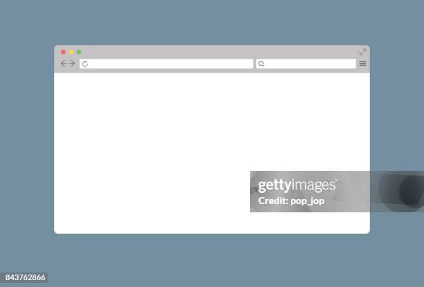 abstract web browser window - vector mockup - web browser window stock illustrations