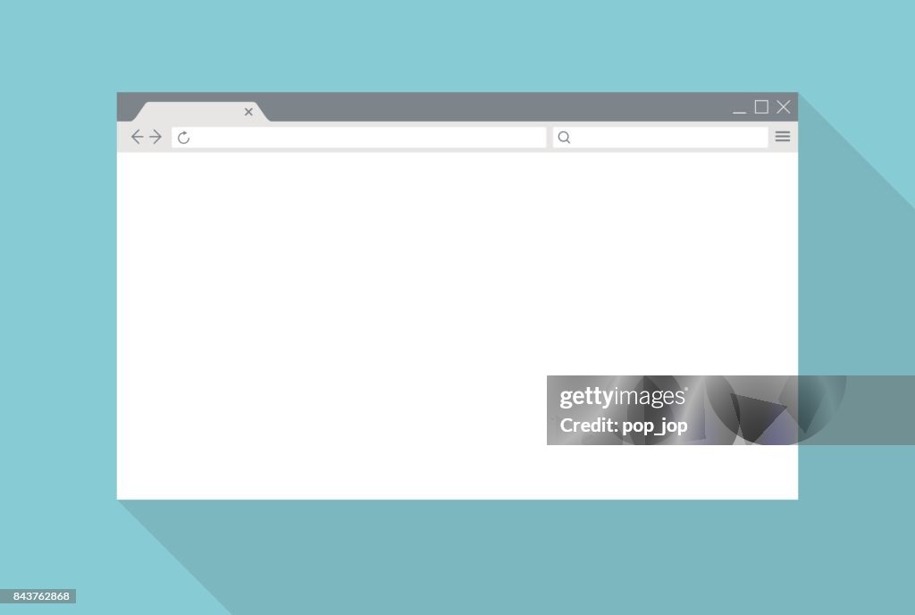 Abstract Web Browser Window - Vector Mockup