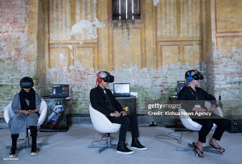 7, 2017 -- Director Cai watches his VR movie... News Photo - Getty Images