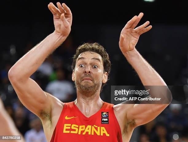 Pau Gasol of Spain during Group C of the FIBA Eurobasket 2017 mens basketball match between Hungary and Spain in Cluj Napoca on September 7, 2017. /...