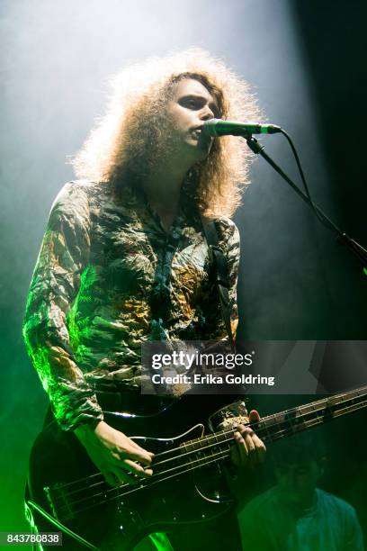 Benji Blakeway of Catfish and the Bottlemen performs at The Amphitheater at the Wharf on September 6, 2017 in Orange Beach, Alabama.